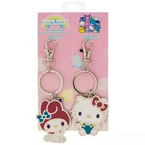 Hello Kitty & My Melody BFF Keychains (Brand New)